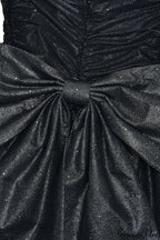 Bodycon Sequined Strapless Bow Party Dress