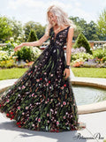 Bohemia Floral V Neck Backless Maxi Dress