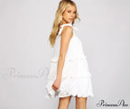 Bohemian Chic Ruffled Charming A-Line Mini Dress