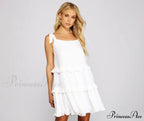 Bohemian Chic Ruffled Charming A-Line Mini Dress