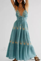 Bohemian Flower Beach Holiday Boho Dress