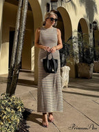 Bohemian Knit Graceful Long Dress