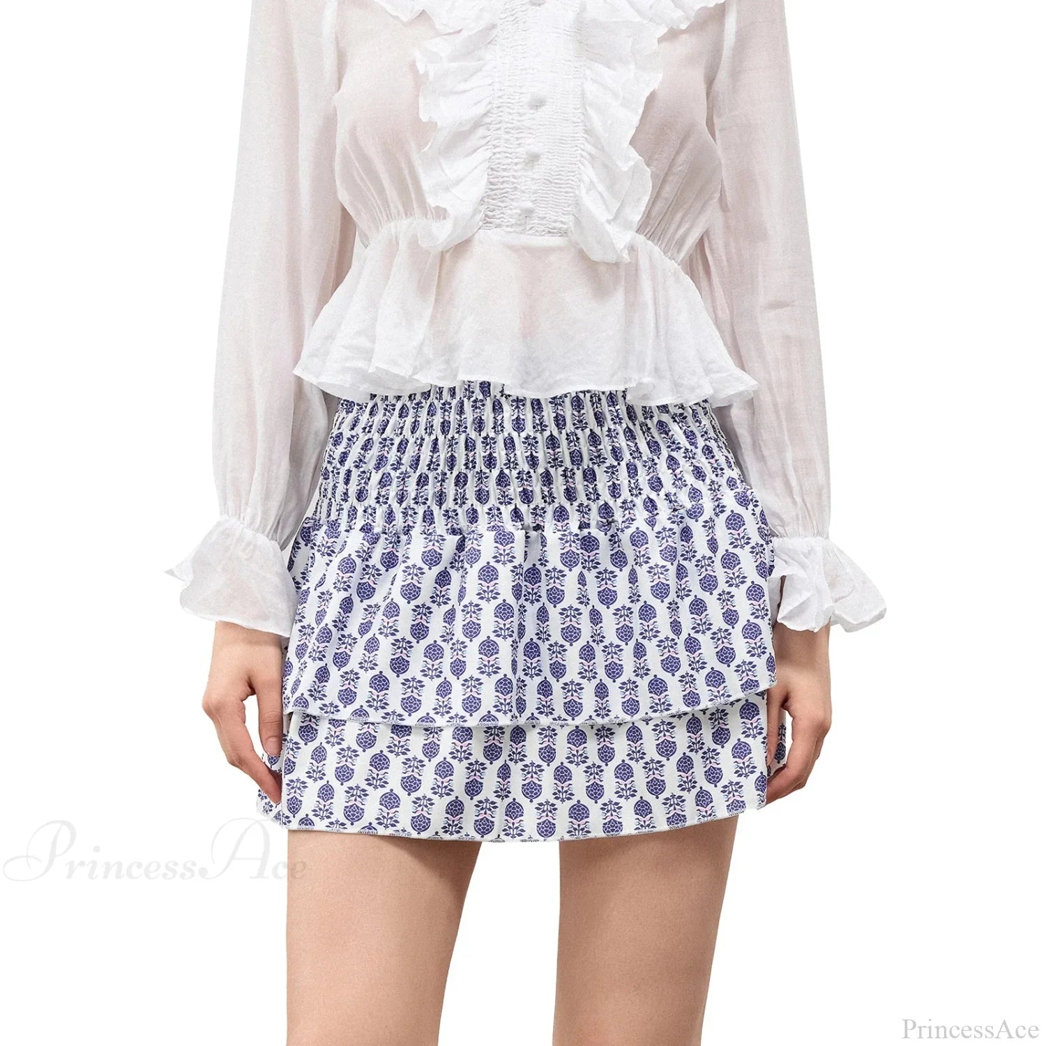 Bohemian Layered Ruffle Skirt