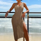 Bohemian Slim Long Beach Cover Up