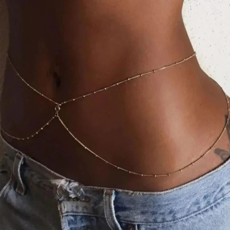 Boho Rhinestone Belly Chain