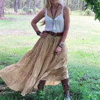 Boho Hippie Maxi Skirt