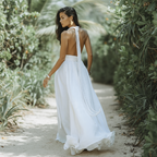 Boho Backless Bandage Maxi Dress