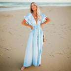 Boho Casual Summer Beach Cover Up Dress