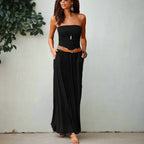 Boho Chic Bandeau Off Shoulder Maxi Dress