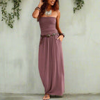 Boho Chic Bandeau Off Shoulder Maxi Dress