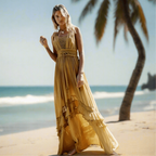 Boho Summer Beach Maxi Dress