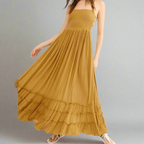 Hippie Backless Halter Dress