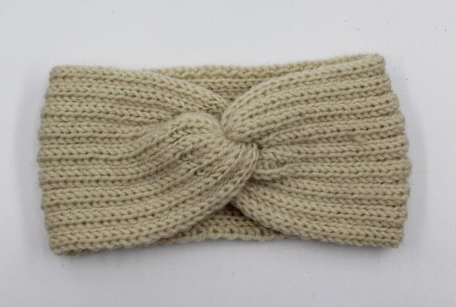 Knit Headband Knot Cross