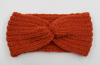 Knit Headband Knot Cross