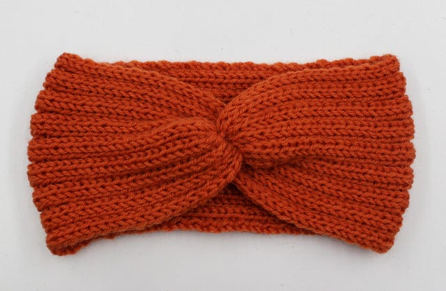 Knit Headband Knot Cross