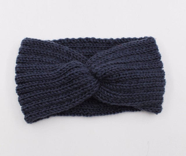 Knit Headband Knot Cross