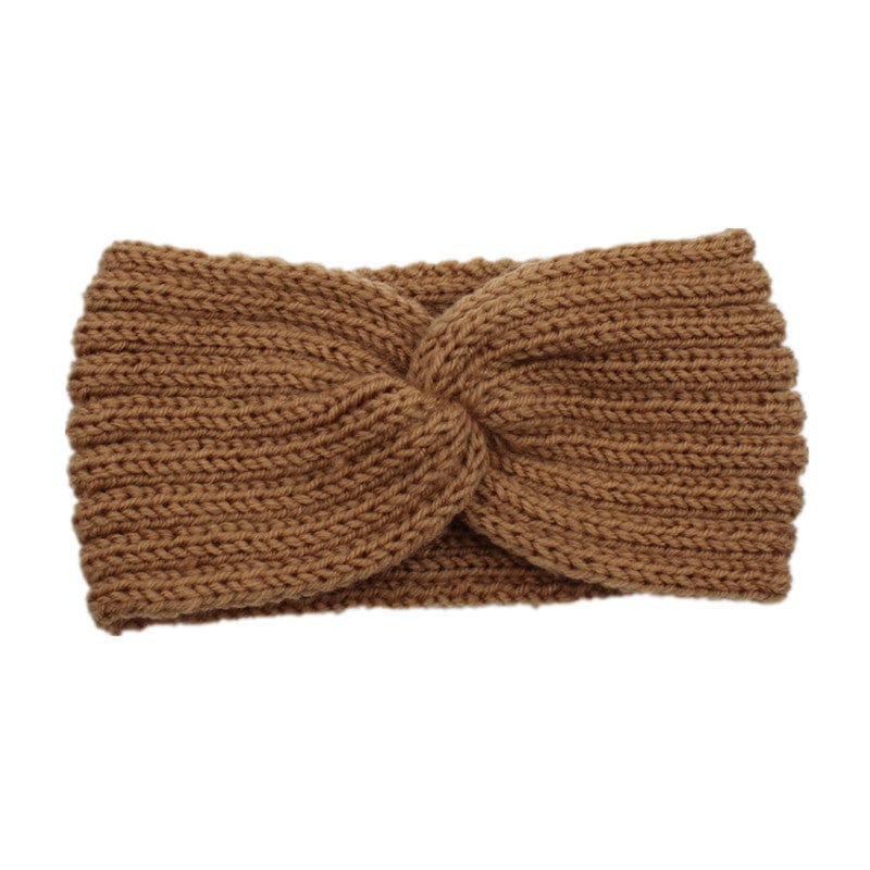 Knit Headband Knot Cross
