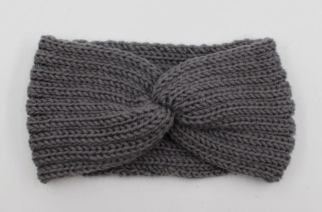 Knit Headband Knot Cross