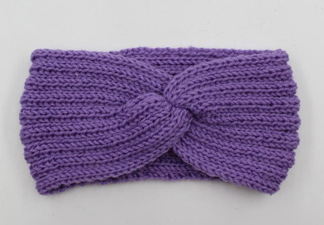 Knit Headband Knot Cross
