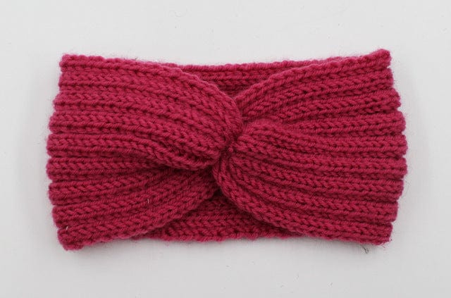 Knit Headband Knot Cross