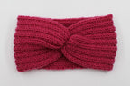 Knit Headband Knot Cross