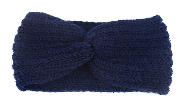 Knit Headband Knot Cross