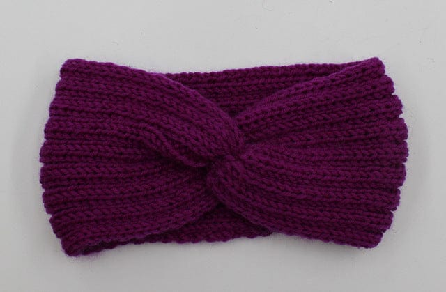 Knit Headband Knot Cross