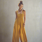 Boho Sleeveless Loose Wide Leg Romper Jumpsuit