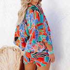 Boho Floral Print Romper
