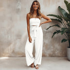 Bohemian Backless Rompers Jumpsuit