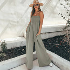 Casual Spaghetti Strap Jumpsuit Rompers