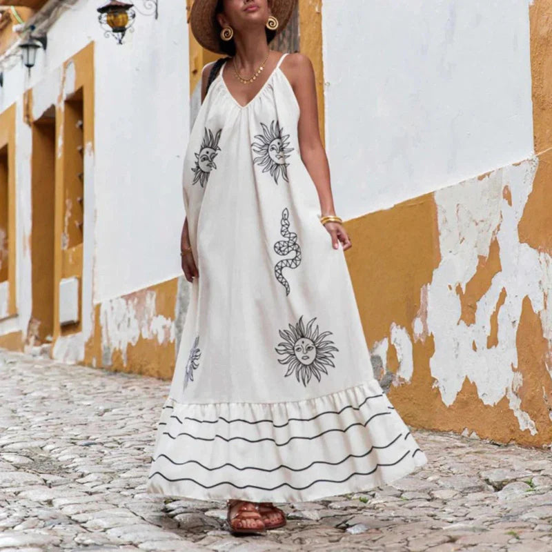 Boho Floral Maxi Sundress