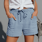 Boho Mid-Rise Beach Shorts
