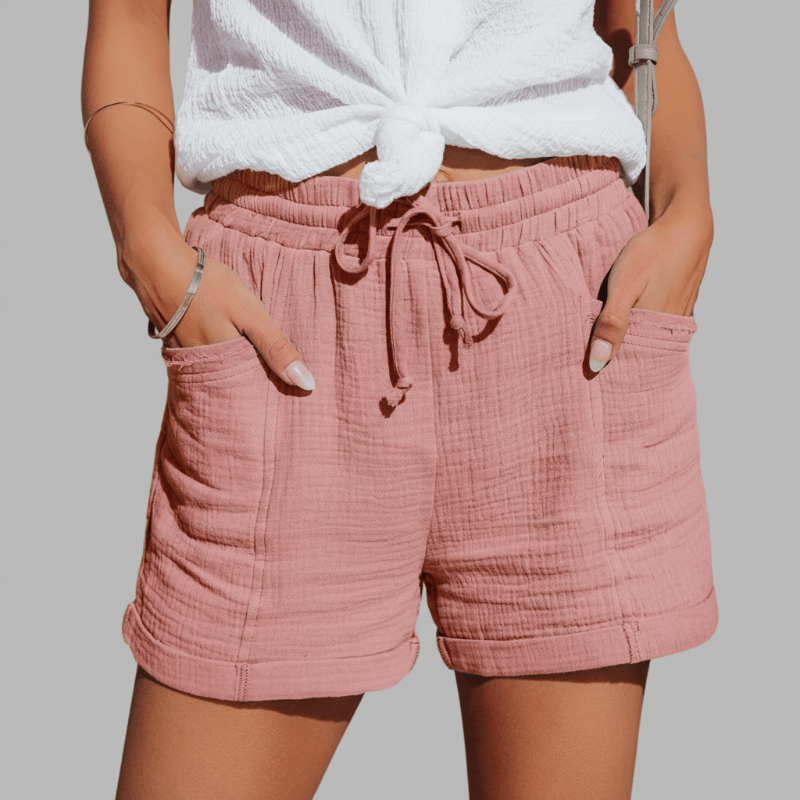 Boho Mid-Rise Beach Shorts