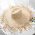 Boho Woven Straw Beach Sun Hat