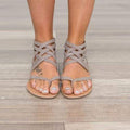 Boho Cross Tied Sandals