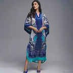 Boho Floral Print Beach Cover Up