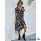 Boho Loose Midi Dress for Women