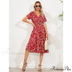 Boho Loose Midi Dress for Women