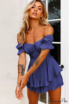 Boho Off Stylish Shoulder Romper