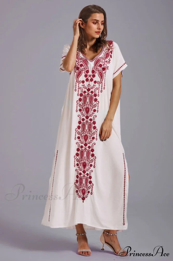 Boho Print Stylish Slit Dress