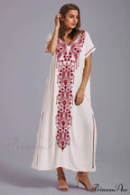 Boho Print Stylish Slit Dress