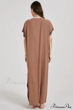 Boho Print Stylish Slit Dress