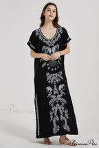 Boho Print Stylish Slit Dress