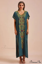 Boho Print Stylish Slit Dress