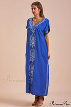 Boho Print Stylish Slit Dress
