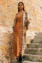 Boho Tie Stylish Dye Kimono Blouse