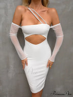 Boning Solid Halter Trendy Tie Satin Dress