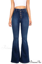 Bottom Denim Waist Flare Warm-Season Sexy Jean Push Bell Lady Women for Trousers High Pants Skinny Up Jeans Spring