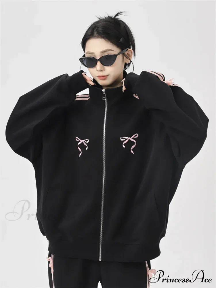 Bow Elegant Tracksuit Set